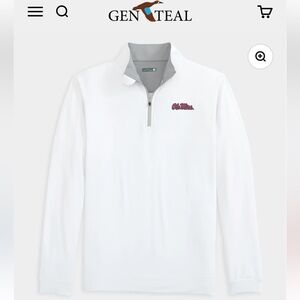 Gen Teal White Women performance  Quarter-Zip Pullover